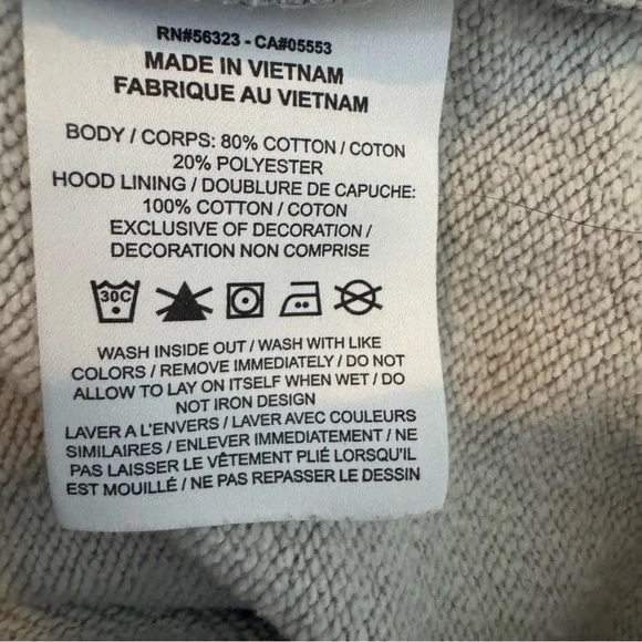 Nike Women's Cropped Grey Hoodie with White Logo Size Small - Picture 5 of 7